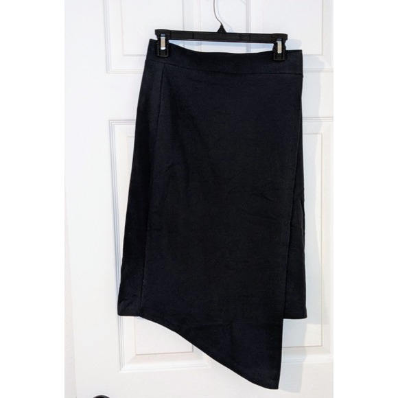 TEREA by Andrea Pitter Black Asymmetric Hem Pencil Skirt‎ - Size M NWT - Picture 4 of 9